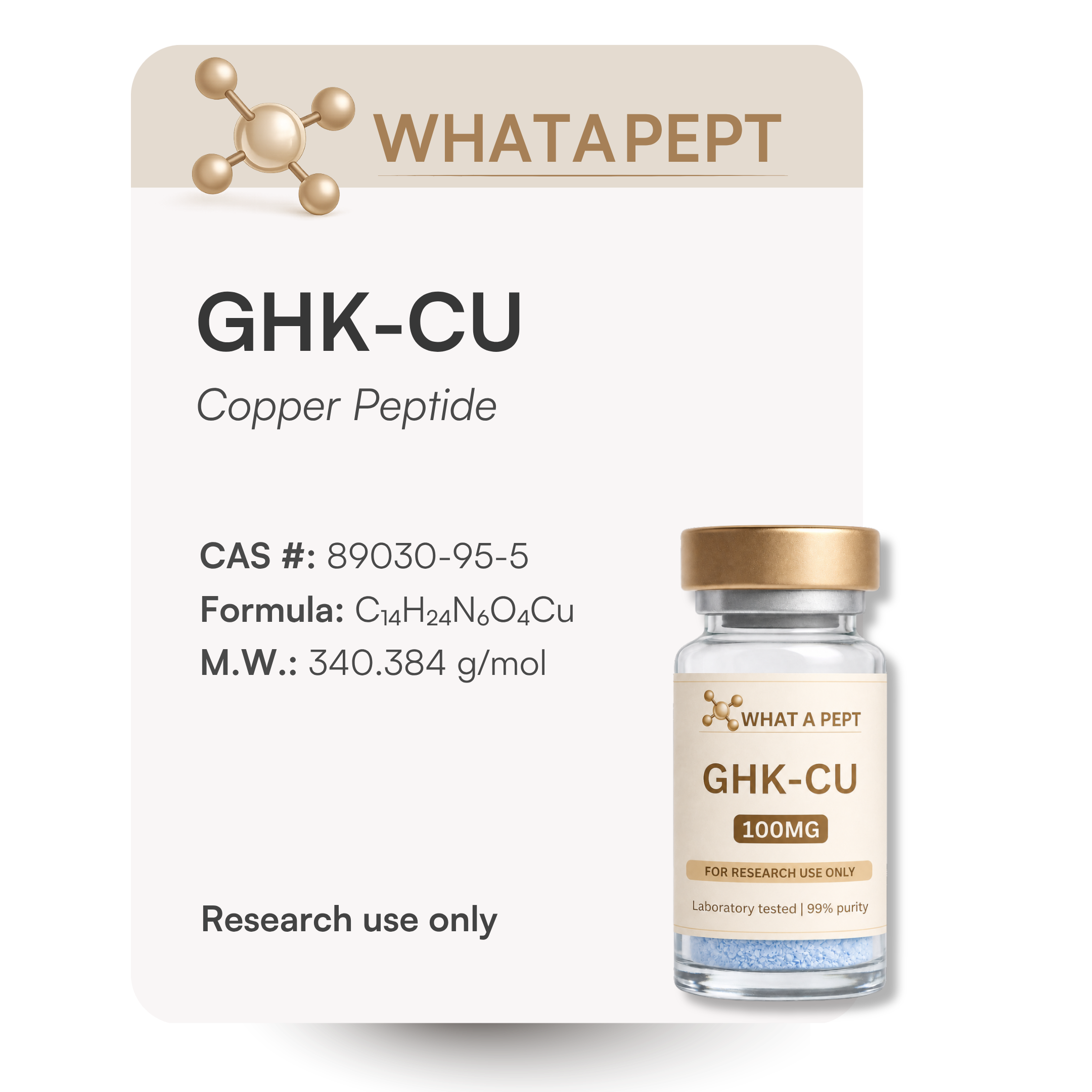 GHK-CU 100mg - Péptido de Cobre