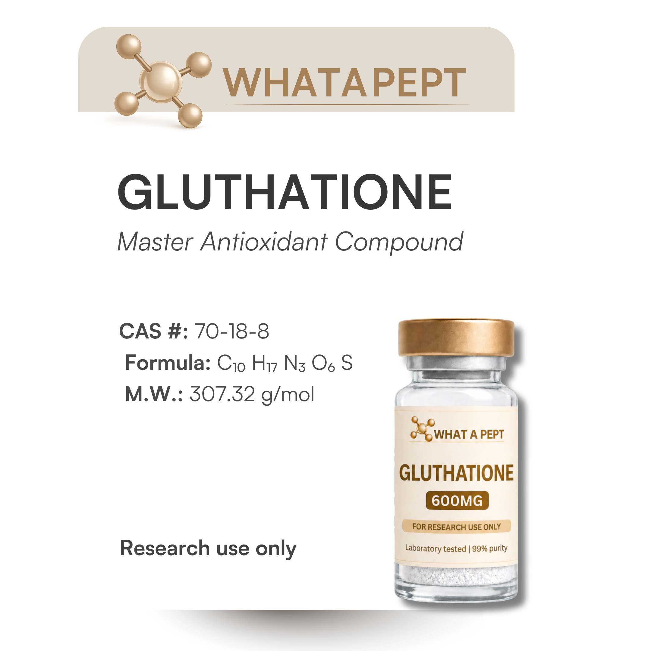 Gluthatione 1500mg - Antioxidante Celular y Equilibrio Metabólico