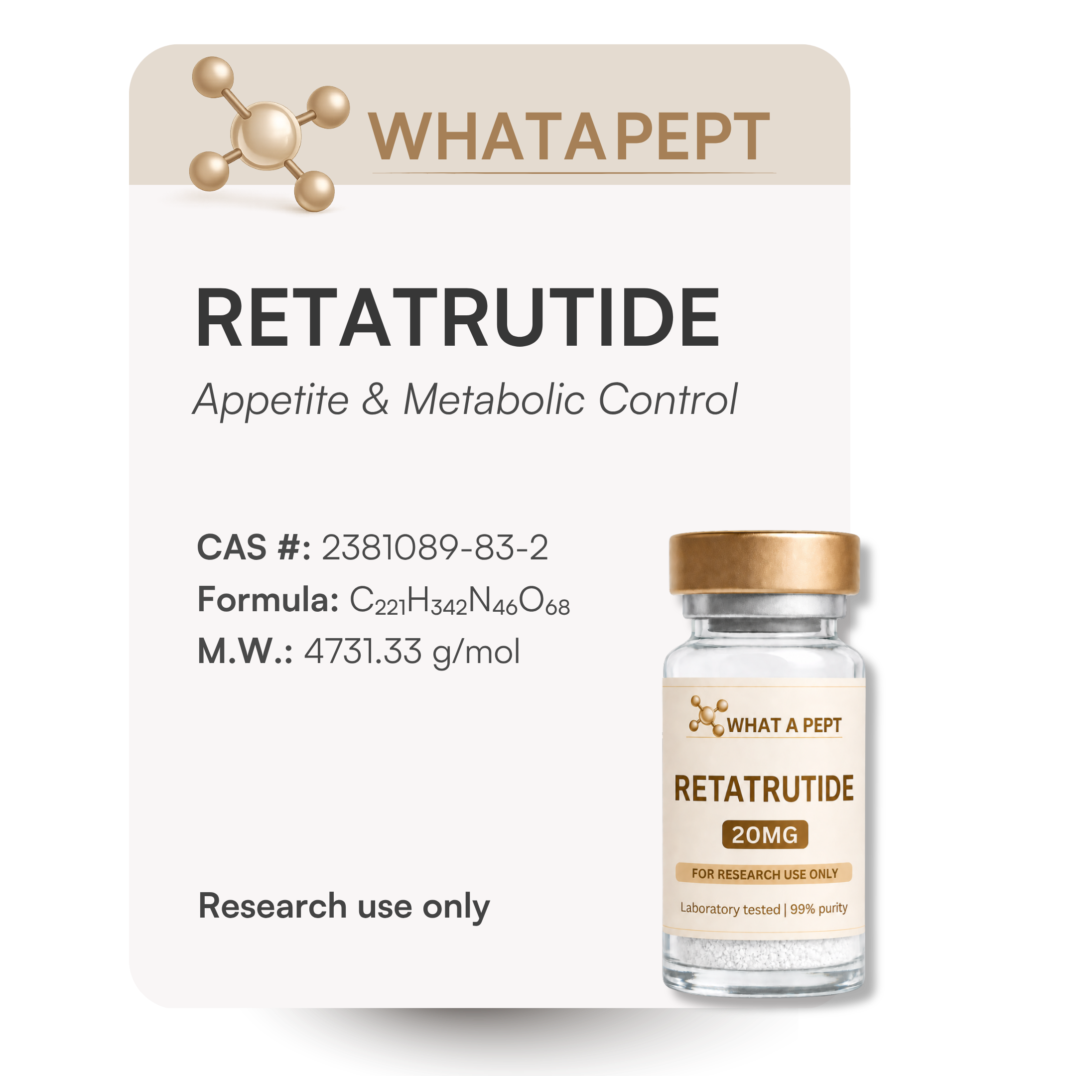 Retatrutida - Multi-Agonista GLP-1, GIP y Glucagón